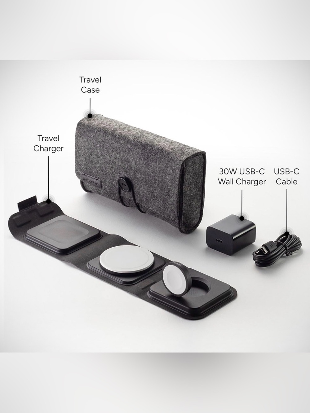 Mophie 3-In-1 Travel Charger